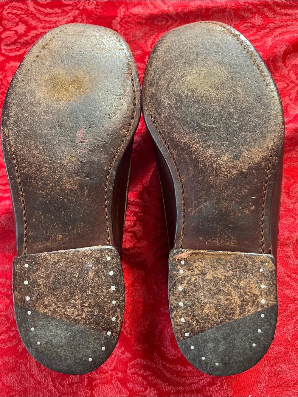 Polo Ralph Lauren Bench Made in Maine Tassel Loafers Men's 7.5D Brown Leather US